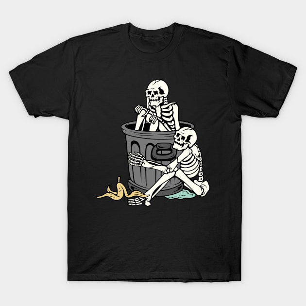 smile skull T-Shirt by gggraphicdesignnn